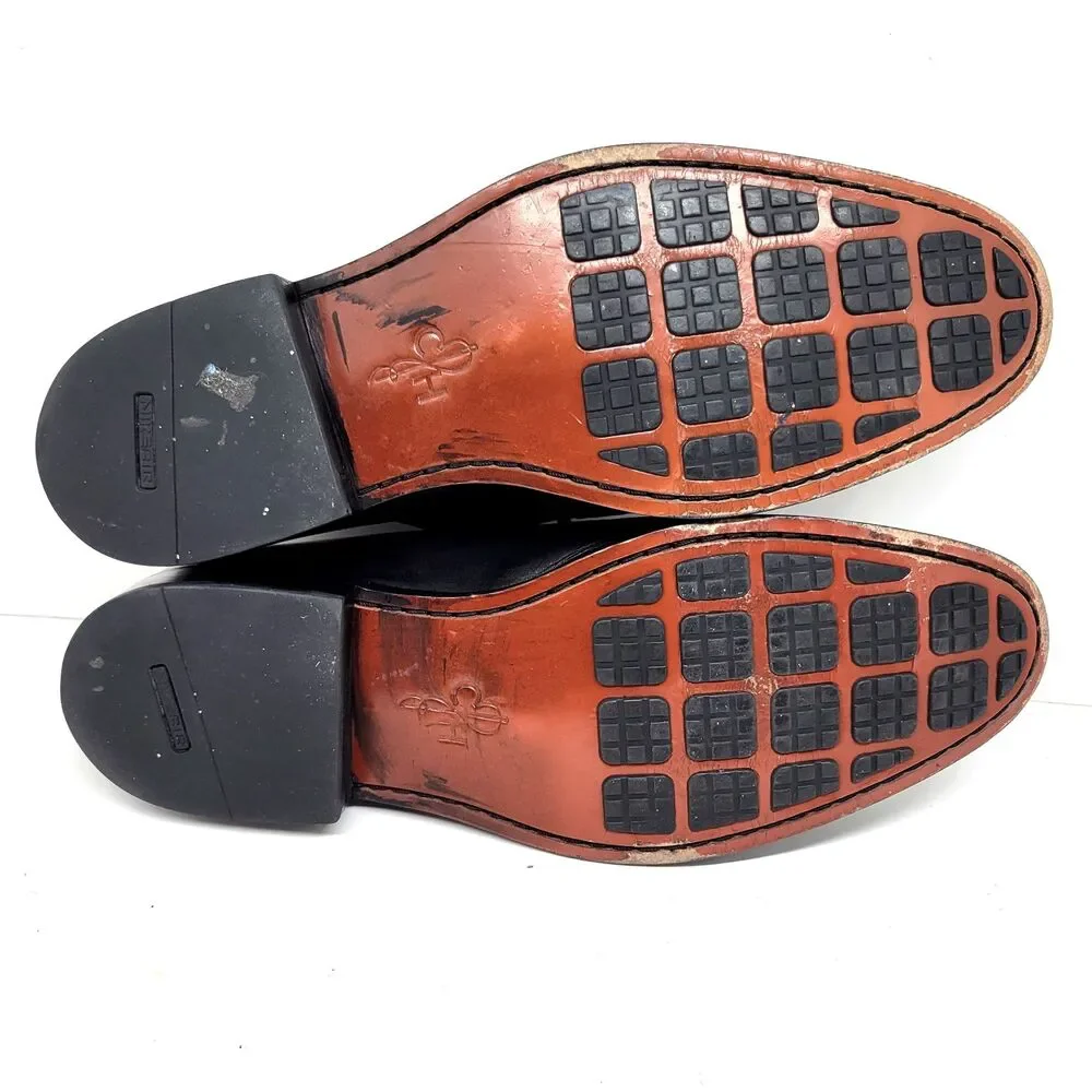 Cole Haan CO8100 Mens Black Leather Split Toe Derbys Size US 12 M Made In India